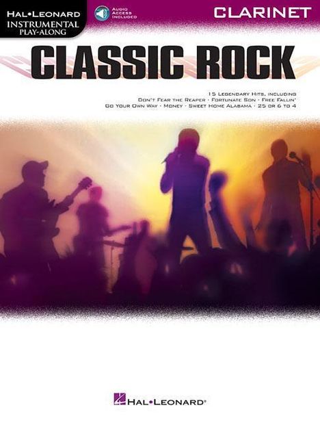 Classic Rock: Instrumental Play-Along for Clarinet, Diverse