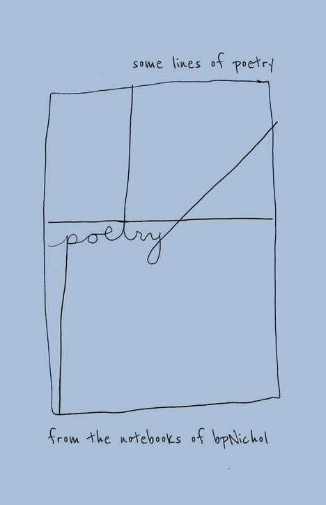 Bpnichol: Some Lines of Poetry, Buch