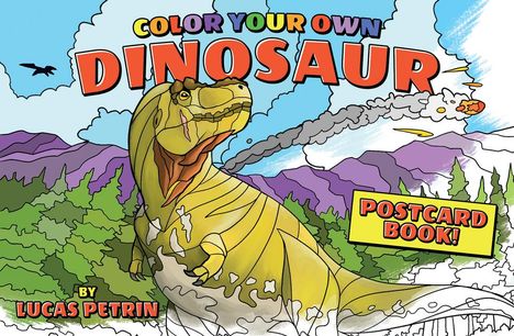 Color Your Own Dinosaur Postcard Book, Buch