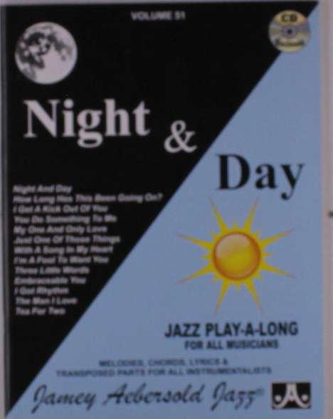 Jamey Aebersold: Jamey Aebersold Jazz -- Night &amp; Day, Vol 51: Book &amp; CD, Buch