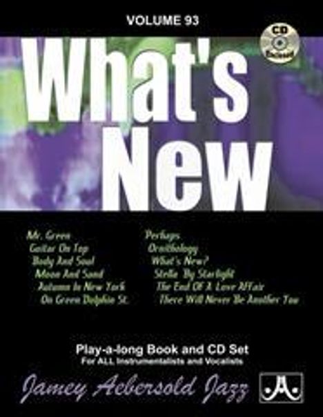 Jamey Aebersold Jazz -- What's New, Vol 93, Buch