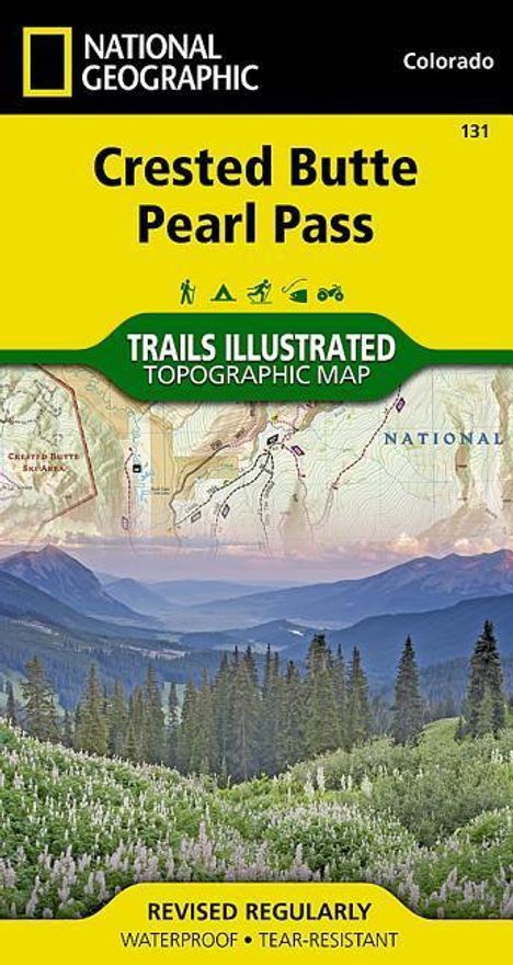 National Geographic Maps - Trails Illustrated: Crested Butte, Pearl Pass Map, Karten