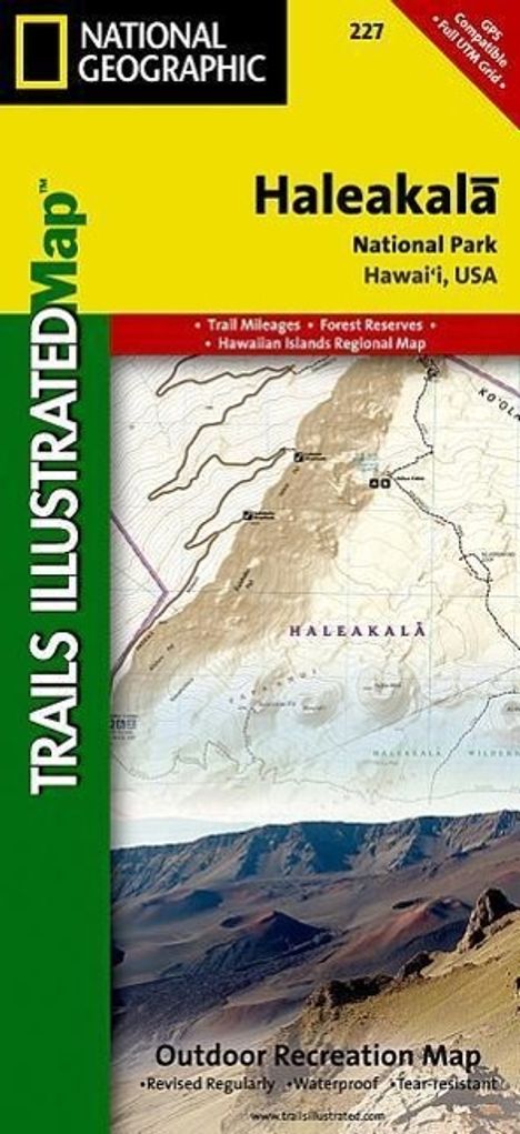 National Geographic Maps: Haleakala National Park Map, Karten