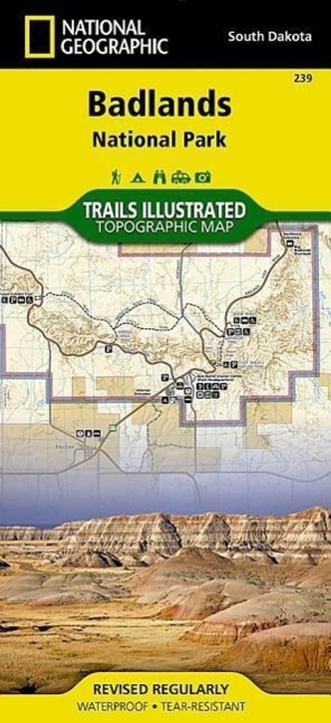 National Geographic Maps: Badlands National Park Map, Karten