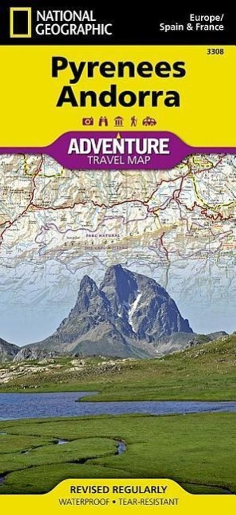 National Geographic Maps: Pyrenees and Andorra Map, Karten