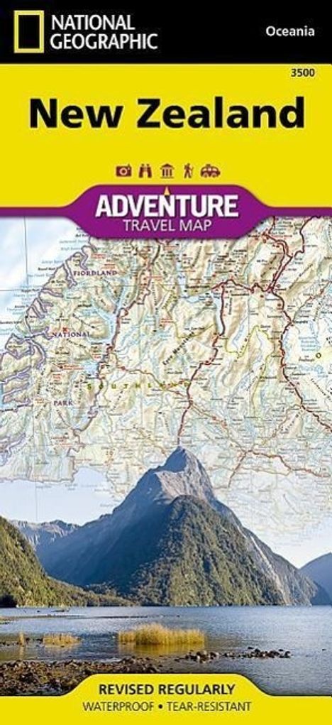 National Geographic Maps: New Zealand Map, Karten