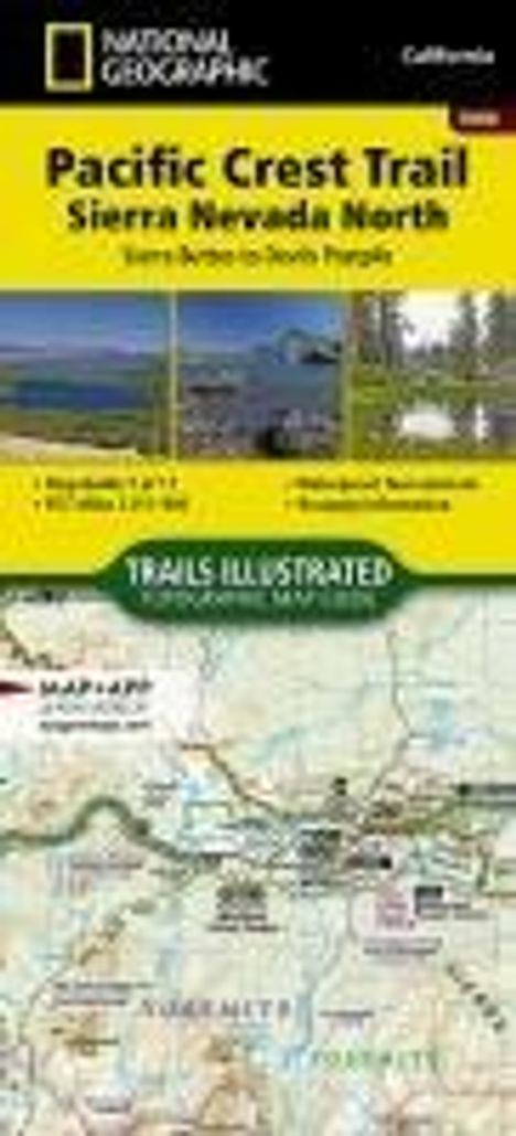 National Geographic Maps: Pacific Crest Trail: Sierra Nevada North Map [Sierra Buttes to Devil's Postpile], Karten