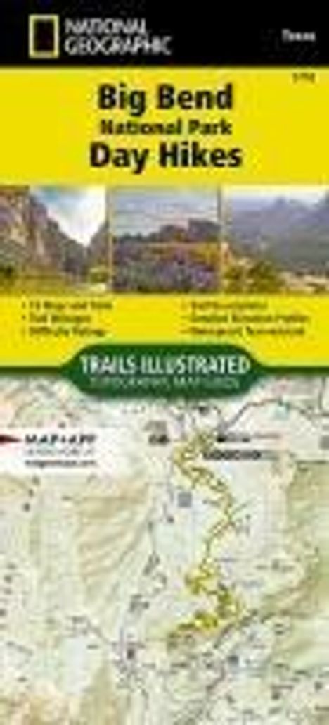 National Geographic Maps - Trails Illustrated: Big Bend National Park Day Hikes Map, Karten