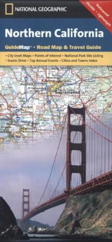 National Geographic Maps: Northern California Map, Karten