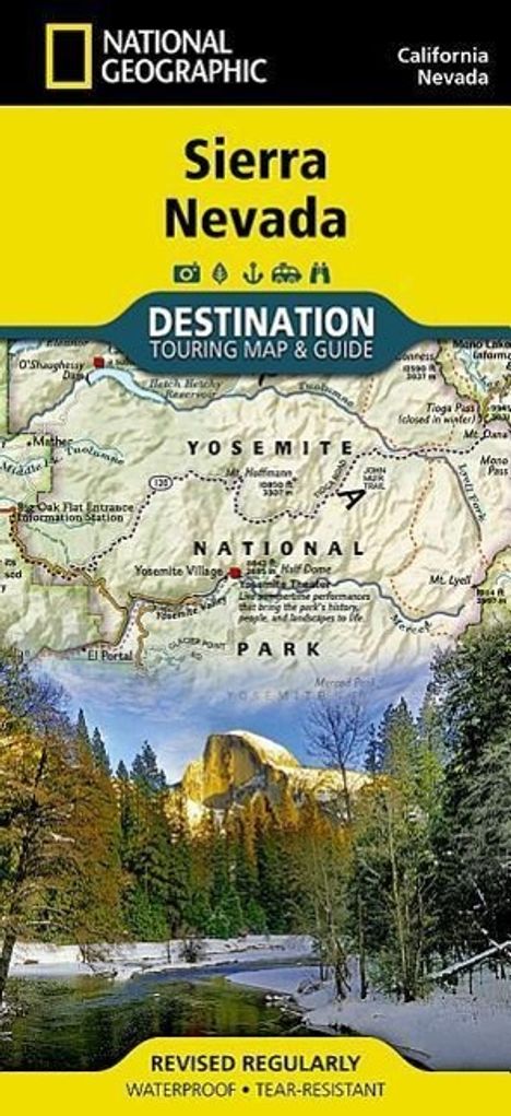 National Geographic Maps: Sierra Nevada Map, Karten
