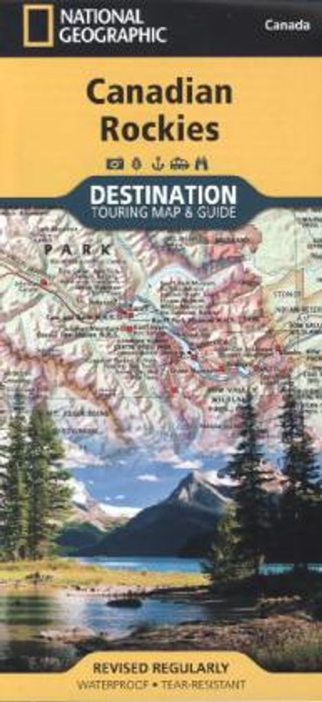 National Geographic Maps: Canadian Rockies Map, Karten