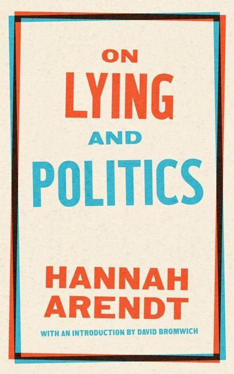 Hannah Arendt: On Lying and Politics, Buch