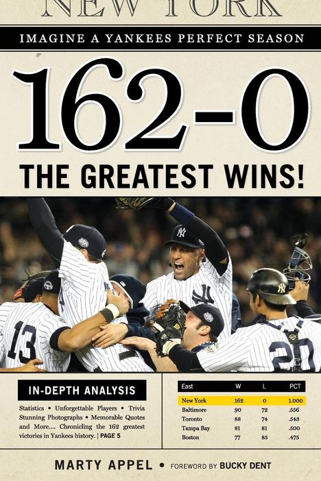 Marty Appel: 162-0: Imagine a Yankees Perfect Season, Buch