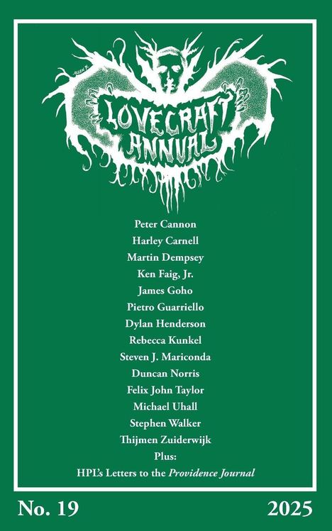 Lovecraft Annual No. 19 (2025), Buch