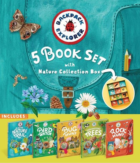 Editors Of Storey Publishing: Backpack Explorer 5-Book Set with Nature Collection Box, Buch