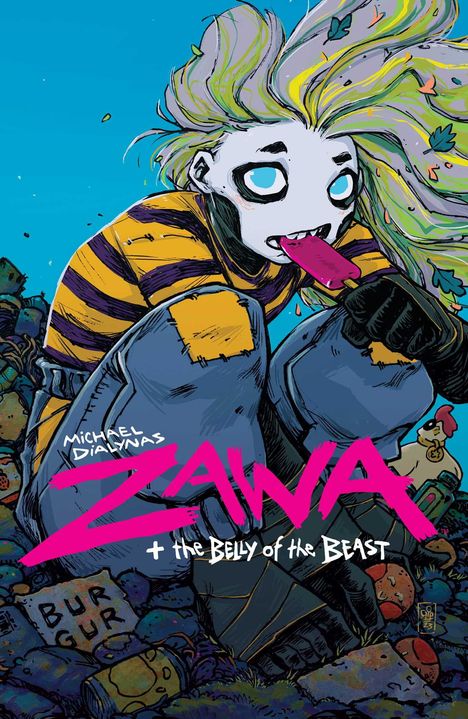 Michael Dialynas: Zawa + the Belly of the Beast, Buch