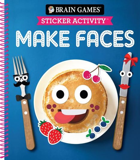 Publications International Ltd: Brain Games - Sticker Activity: Make Faces (for Kids Ages 3-6), Buch