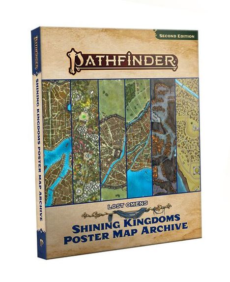 Paizo Staff: Pathfinder Lost Omens Shining Kingdoms Poster Map Archive (P2), Buch