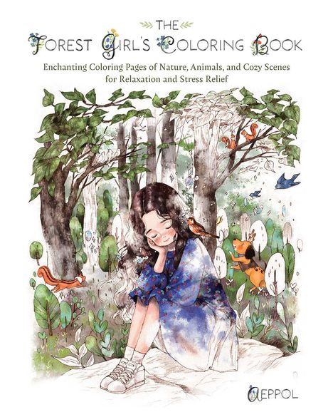 The Forest Girl's Coloring Book, Buch