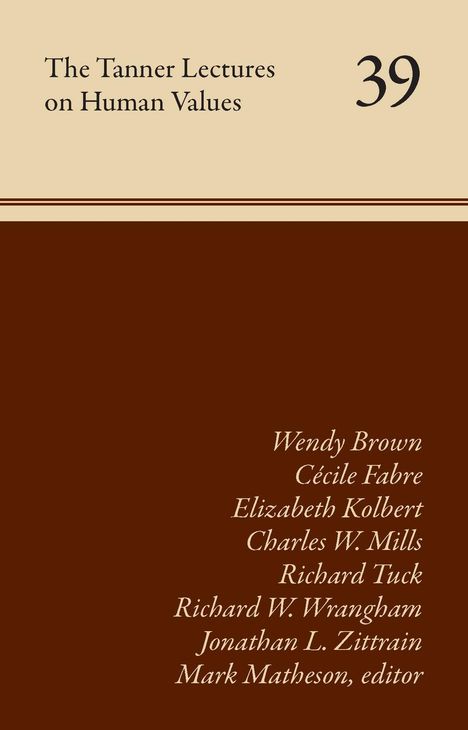 The Tanner Lectures on Human Values, Buch