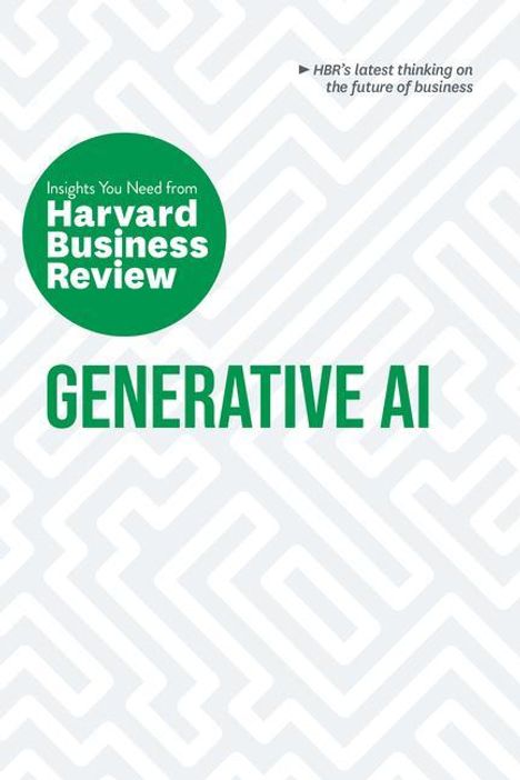 David De Cremer: Generative AI: The Insights You Need from Harvard Business Review, Buch