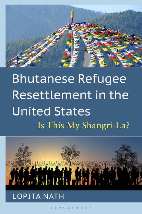„Bhutanese Refugee Resettlement in the United States: Is This My Shangri-La?“ von Lopita Nath. Menschen vor Sonnenuntergang.