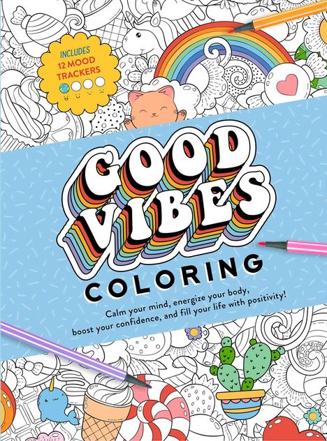 Editors of Thunder Bay Press: Good Vibes Coloring Book, Buch