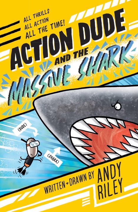Andy Riley: Action Dude and the Massive Shark, Buch