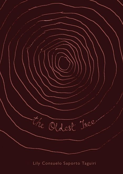 "The Oldest Tree" in geschwungener Schrift, darunter konzentrische Linien wie Baumringe.
