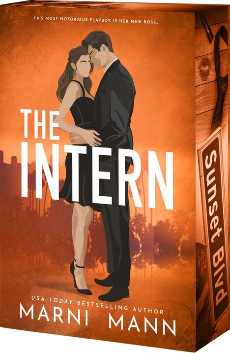 Text oben: „LA’s most notorious playboy is her new boss.“  
Cover zeigt ein Paar in eleganter Kleidung, umarmt sich.