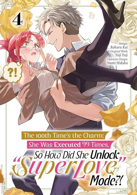 „The 100th Time’s the Charm: She Was Executed 99 Times, So How Did She Unlock 'Super Love' Mode?!“ Illustration: Mann hebt Frau.