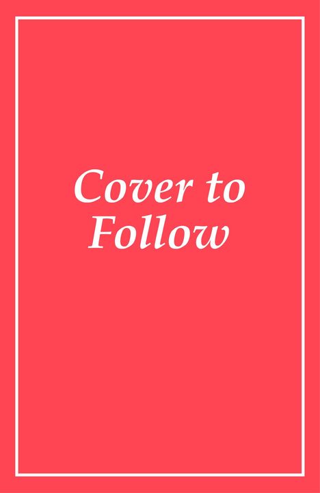 Text: "Cover to Follow". Roter Hintergrund mit weißem Rand.
