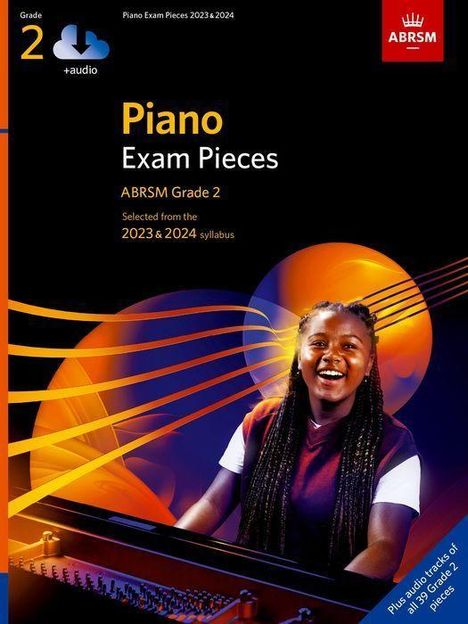 Piano Exam Pieces 2023 & 2024, ABRSM Grade 2, with audio, Buch