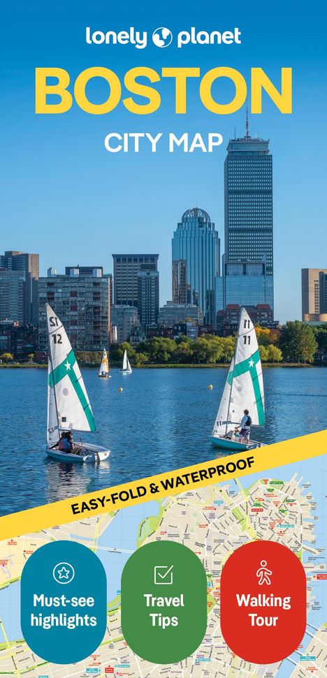 Lonely Planet Boston City Map, Karten