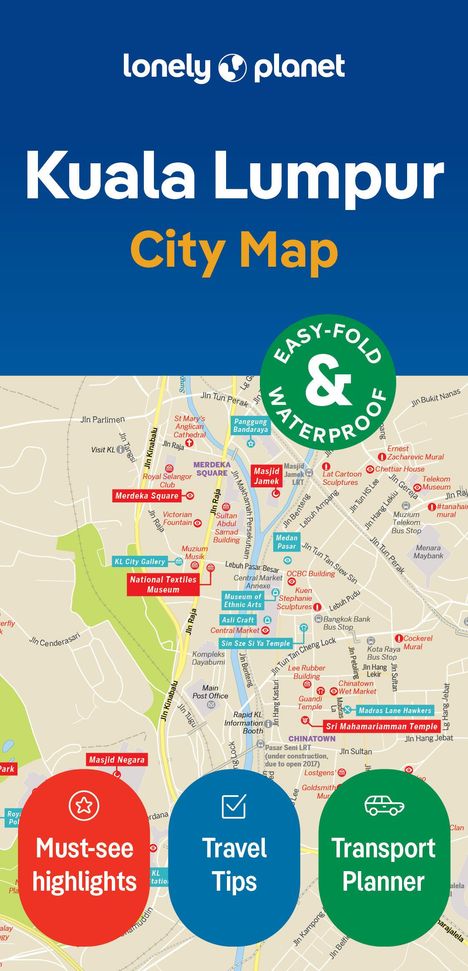 Lonely Planet: Kuala Lumpur City Map, Karten