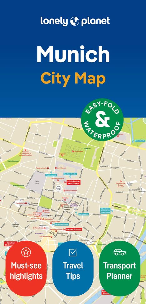 Lonely Planet: Lonely Planet Munich City Map, Karten