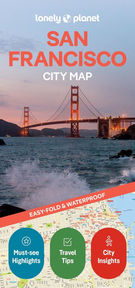 Lonely Planet: Lonely Planet San Francisco City Map, Karten