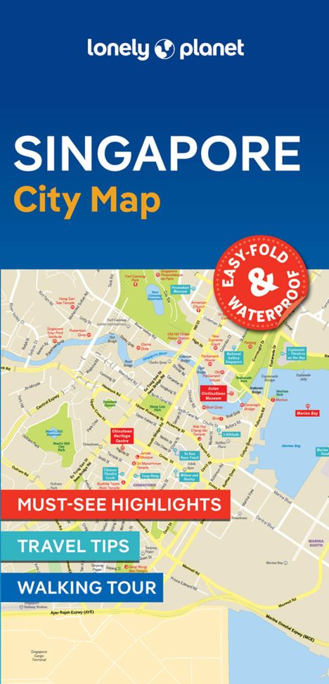 Lonely Planet Singapore City Map, Karten