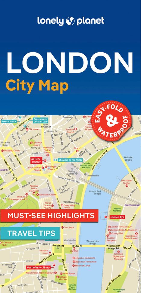 Lonely Planet London City Map, Karten