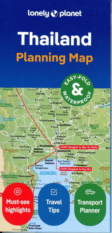 Lonely Planet: Lonely Planet Thailand Planning Map, Karten