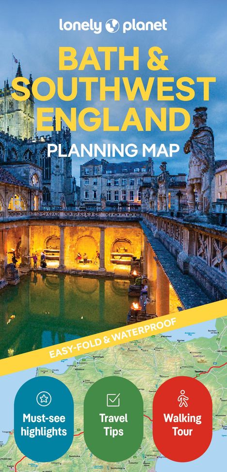 Lonely Planet: Lonely Planet Bath &amp; Southwest England Planning Map, Karten