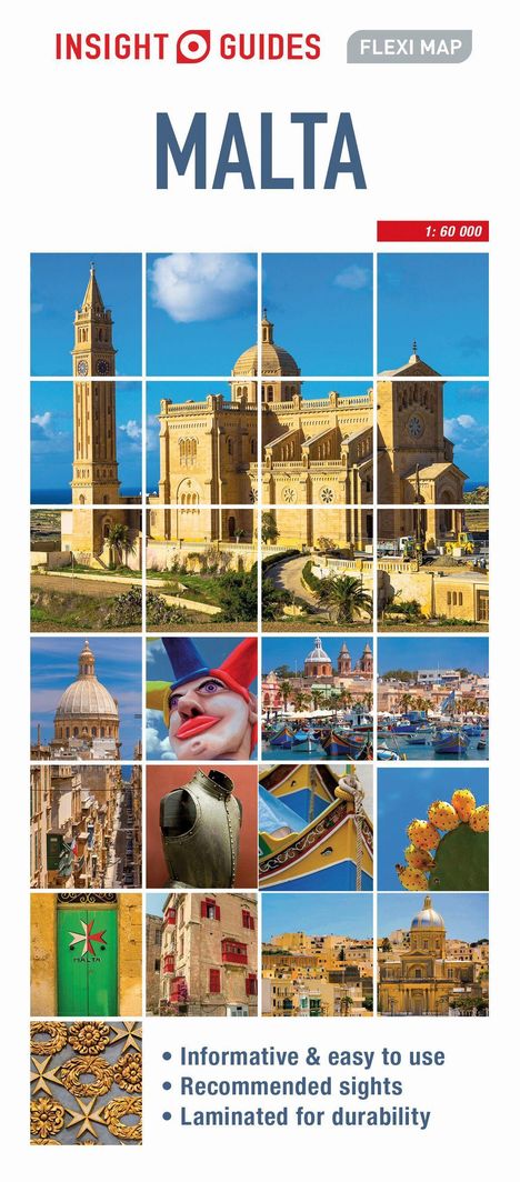 Insight Guides: Insight Guides Flexi Map Malta (Insight Maps), Karten