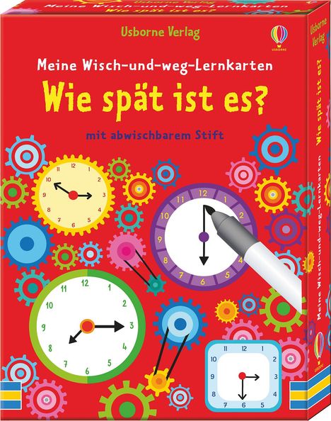 Kirsteen Robson: Meine Wisch-und-weg-Lernkarten: Wie spät ist es?, Diverse