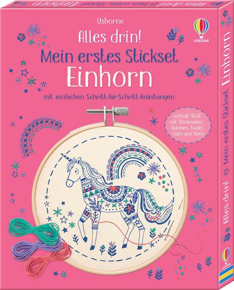 Lara Bryan: Alles drin! Mein erstes Stickset: Einhorn, Diverse