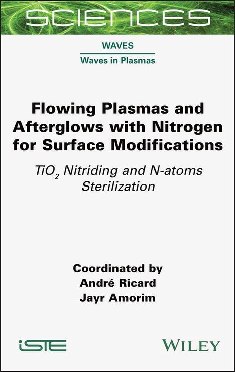 Der Text beschreibt ein wissenschaftliches Buch über Plasmen mit Stickstoff, koordiniert von André Ricard und Jayr Amorim.
