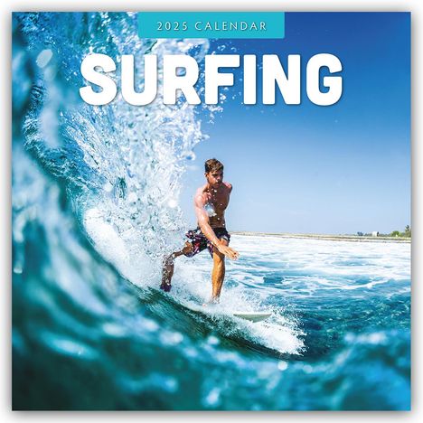 Surfing - Surfen 2025 - 16-Monatskalender, Kalender