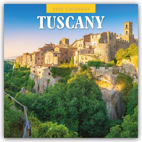 Tuscany - Toskana 2025 - 16-Monatskalender, Kalender
