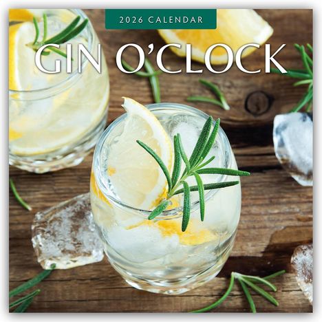 Robin Red: Gin o' Clock - Zeit für Gin 2026 - 16-Monatskalender, Kalender