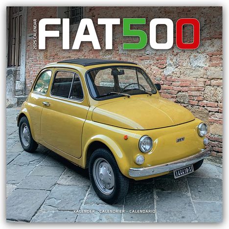 Avonside Publishing Ltd.: Fiat 500 2025 - 16-Monatskalender, Kalender