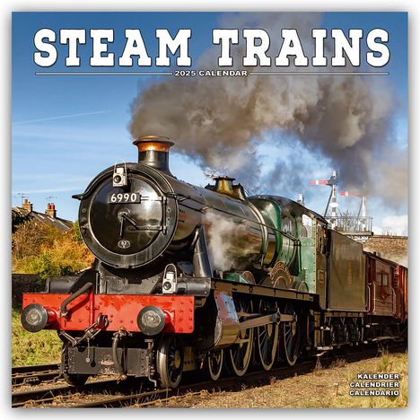 Avonside Publishing Ltd: Steam Trains - Dampflokomotiven 2025 - 16-Monatskalender, Kalender